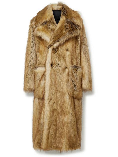 red faux fur coat givenchy